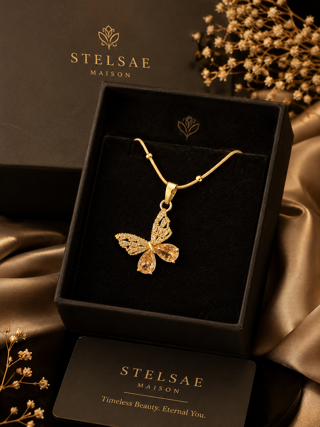 Wish for me  Necklace-Satellite Chain