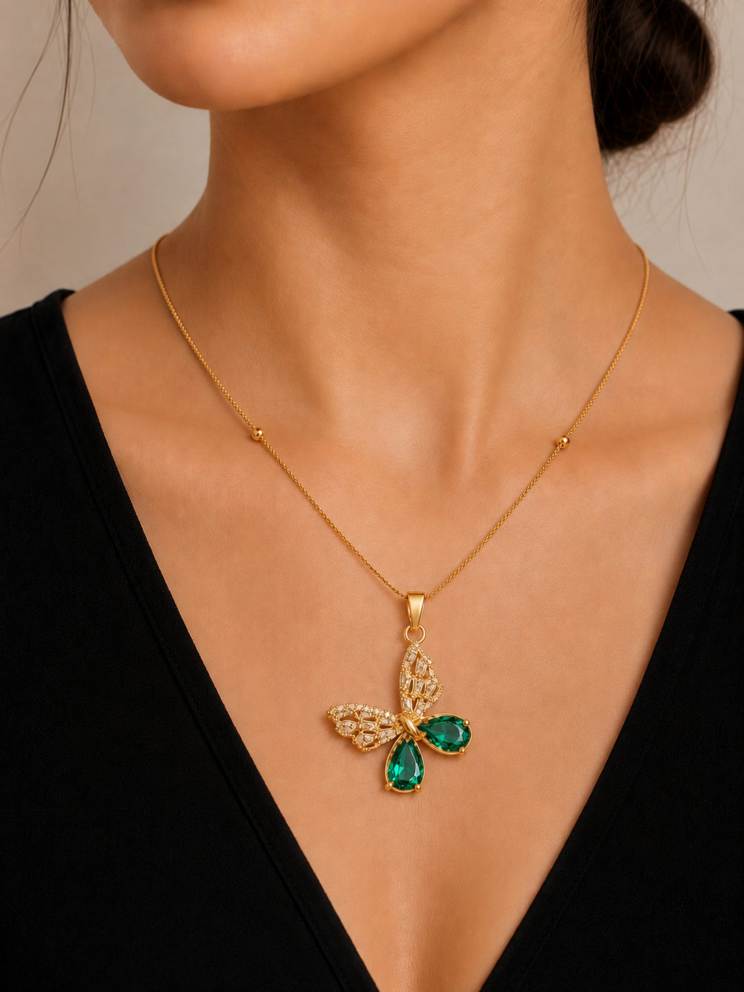 Wish for me  Necklace-Satellite Chain