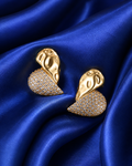 Cluster Heart Earring
