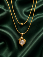 Dual Delphy layered necklace