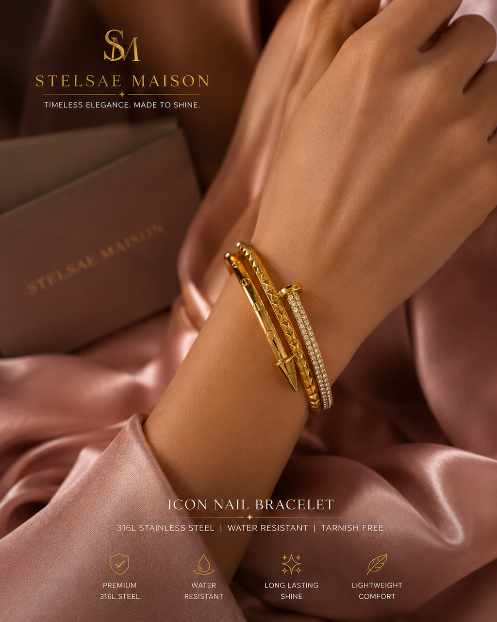 Icon Nail Bracelet