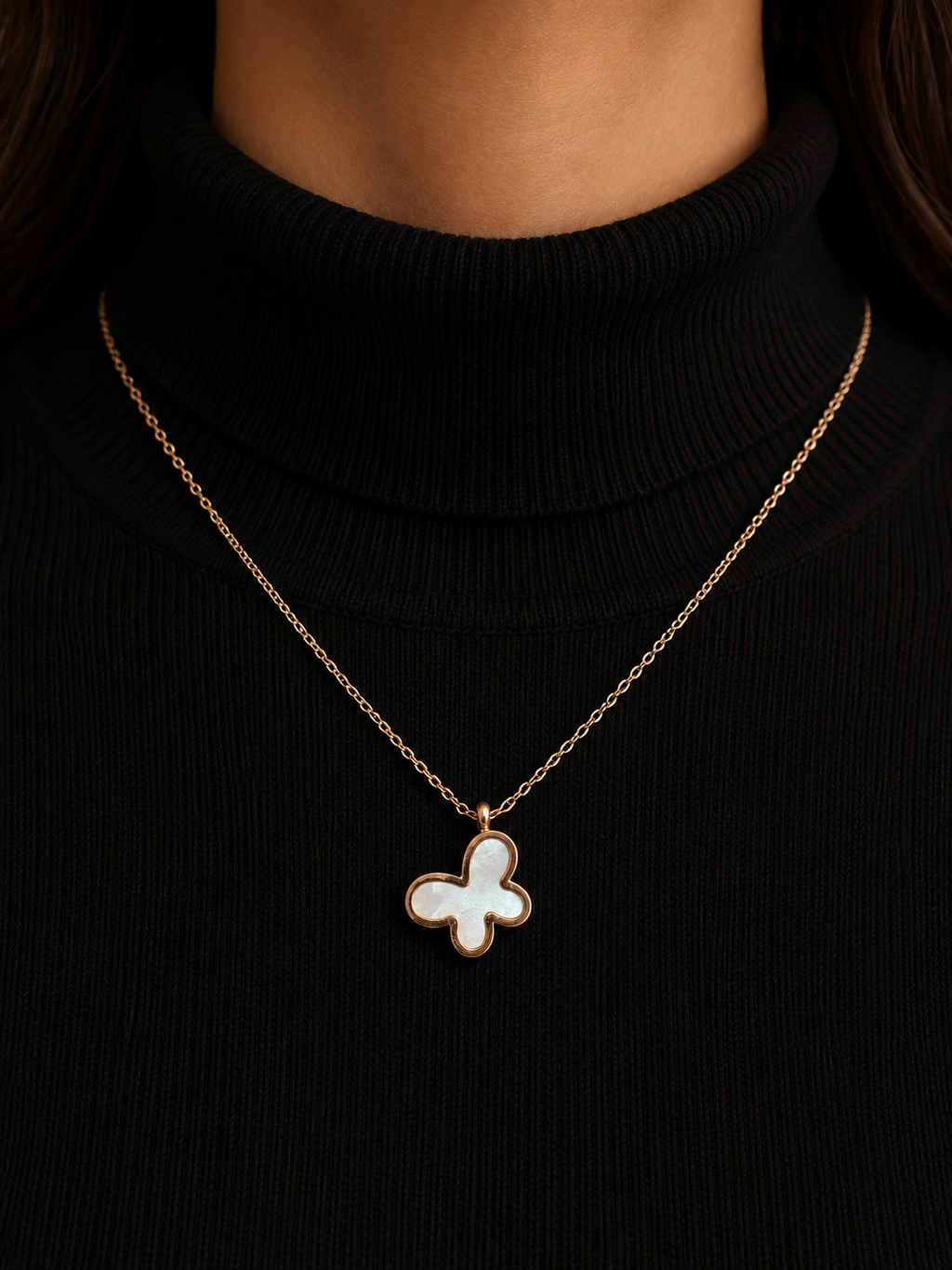 Mariposa Charm in rope chain
