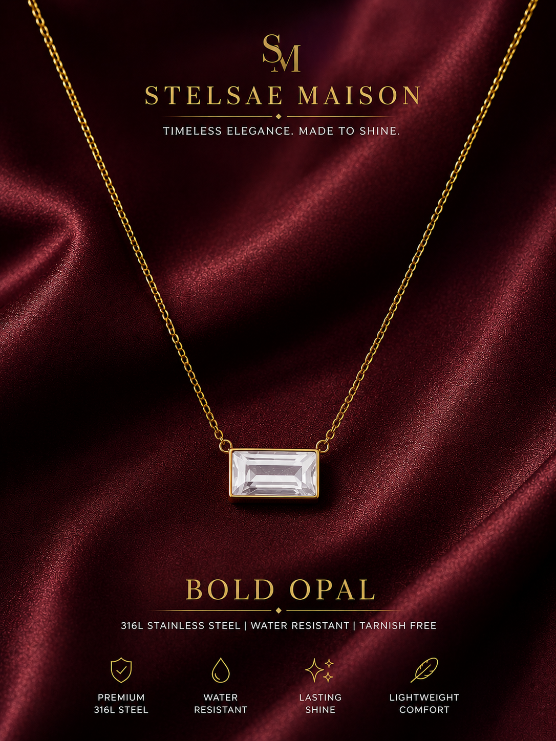 Bold Emerald necklace