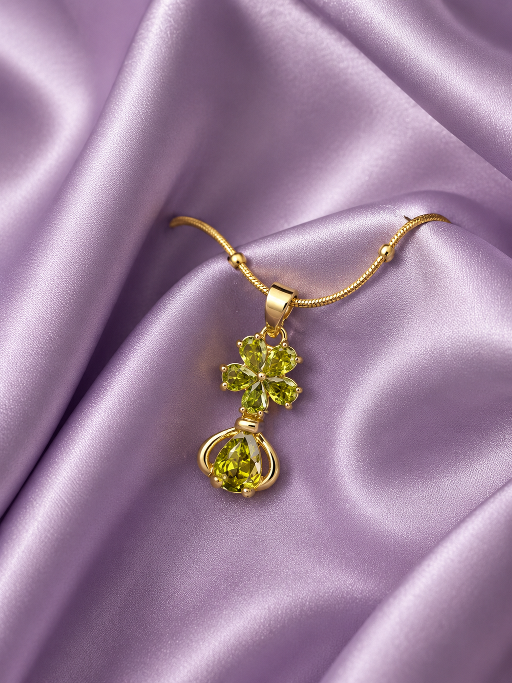 Peridot Drop Charm