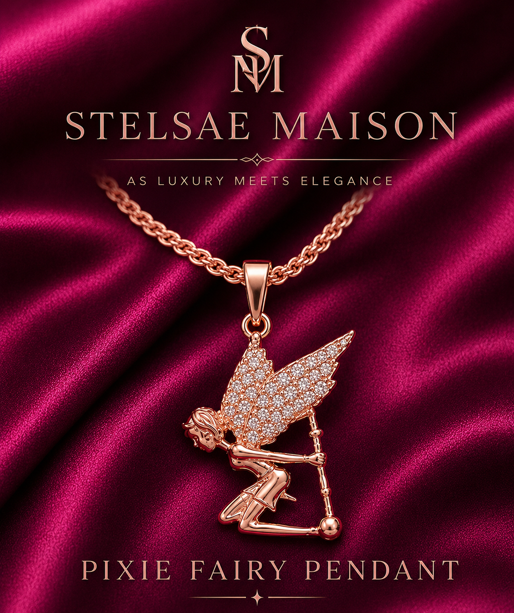 Pixie Fairy Charm in Rope Chain