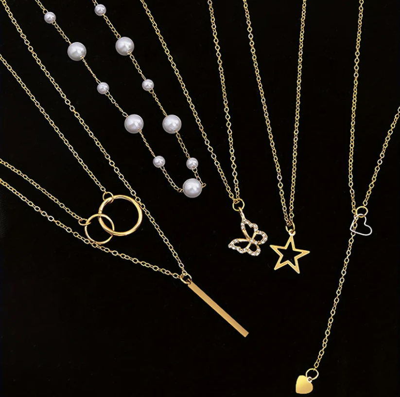 Oh Boy! Multilayered necklace set