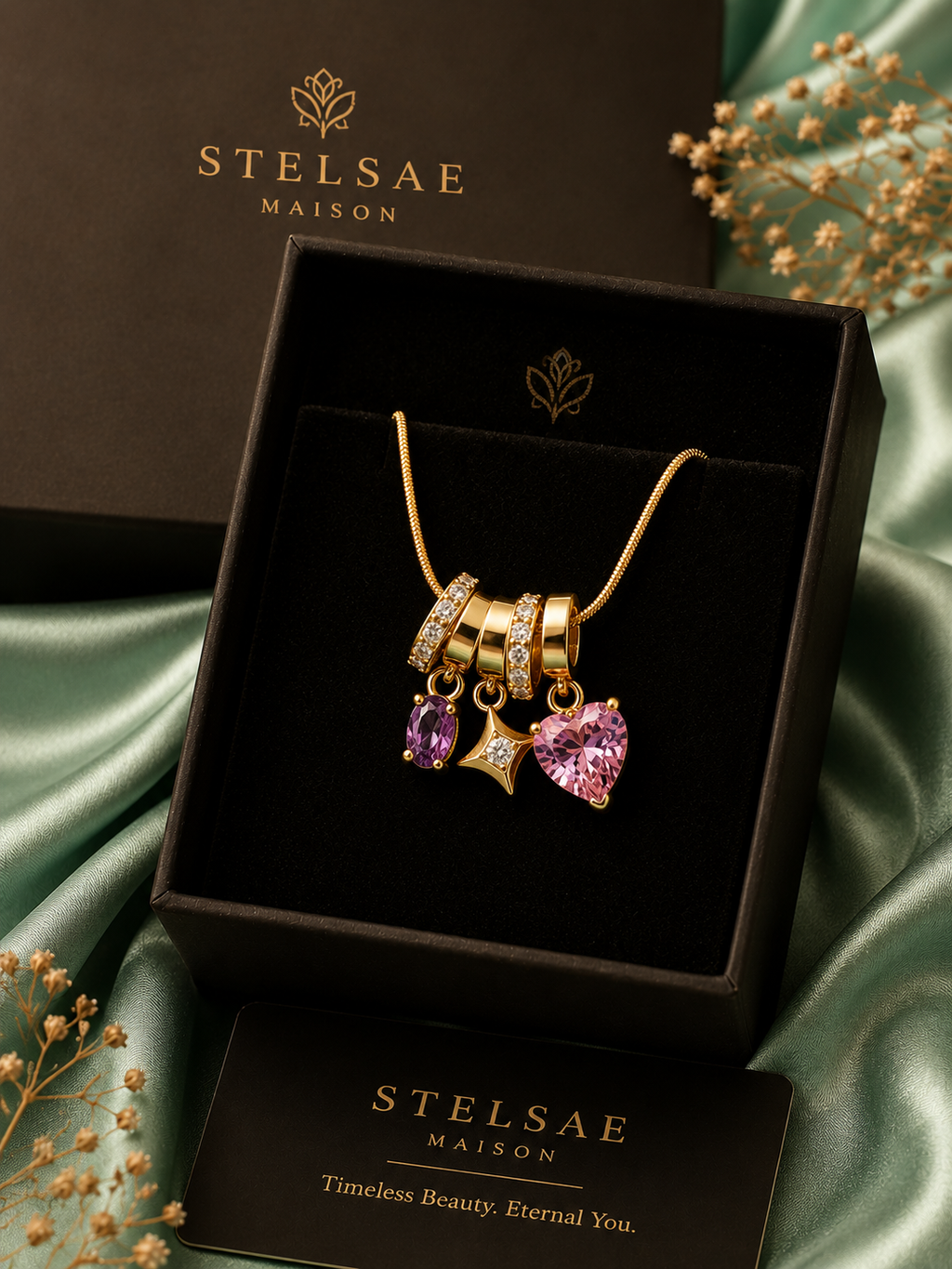 Stellar Pendent in Box Chain