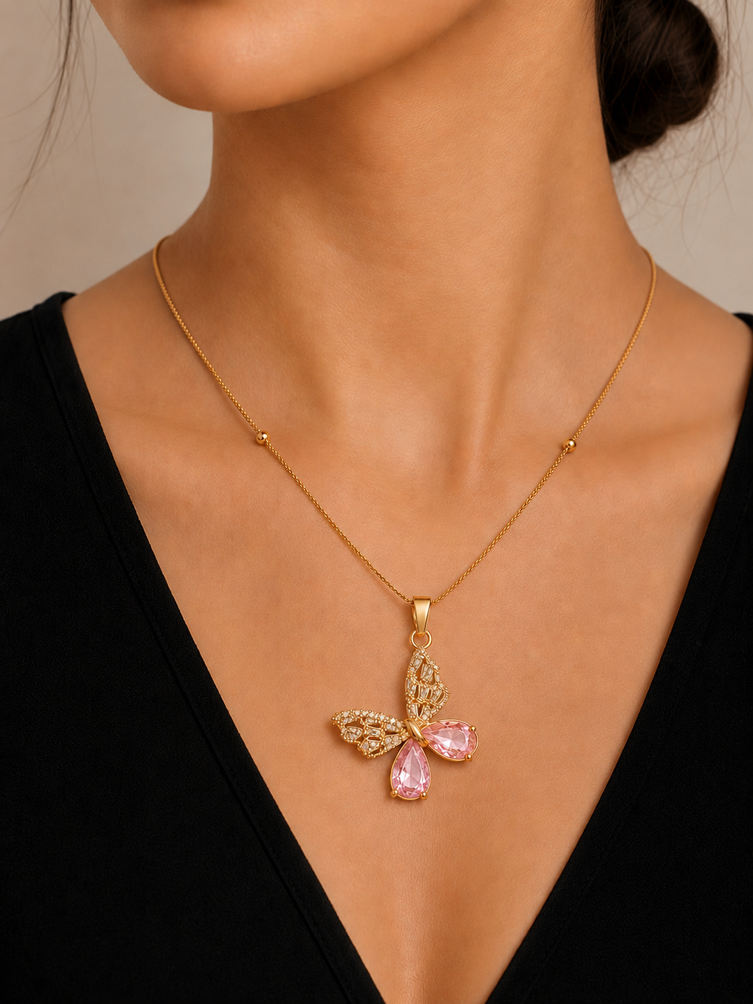 Wish for me  Necklace-Satellite Chain