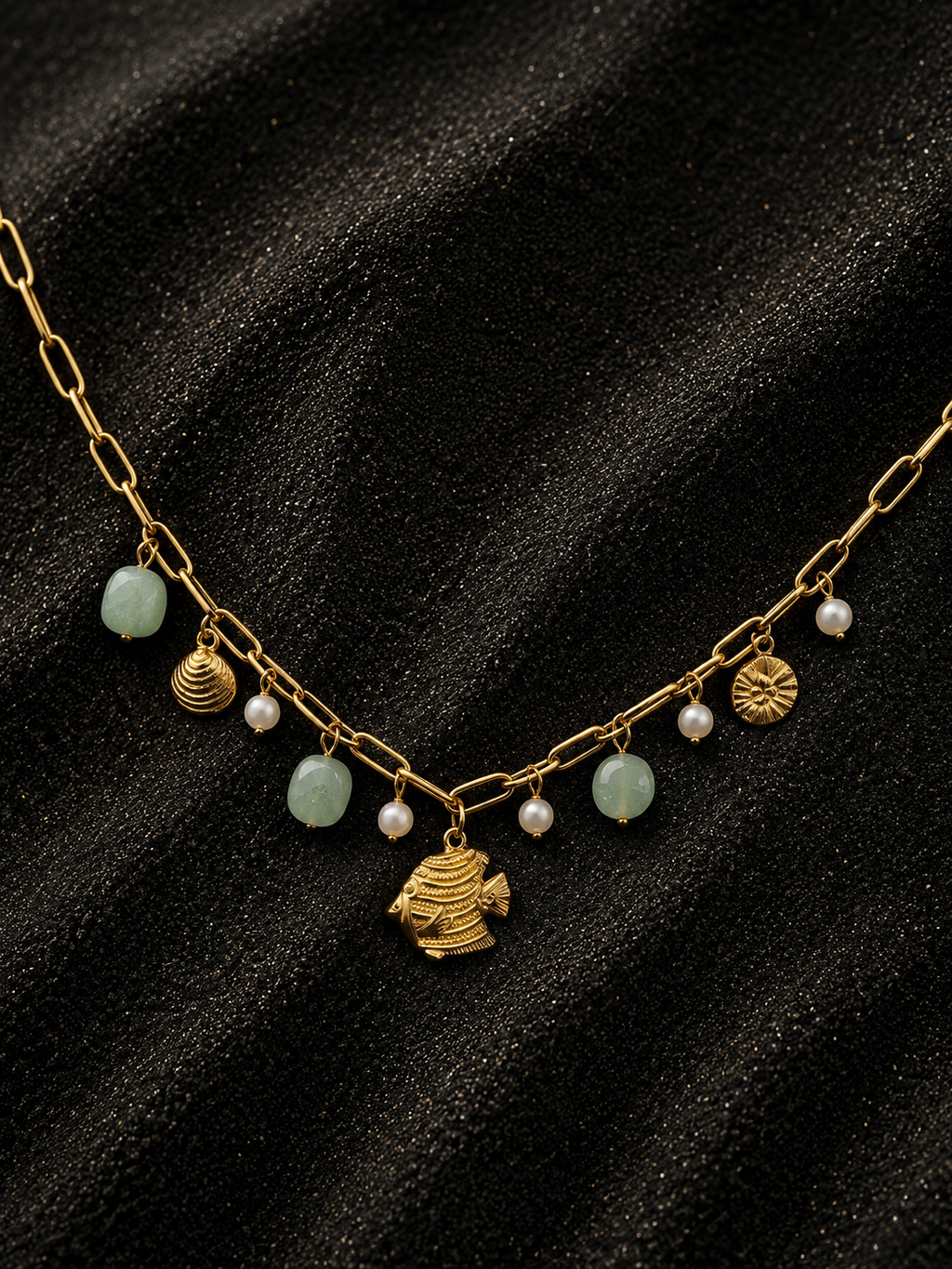 Teal Marine Necklace