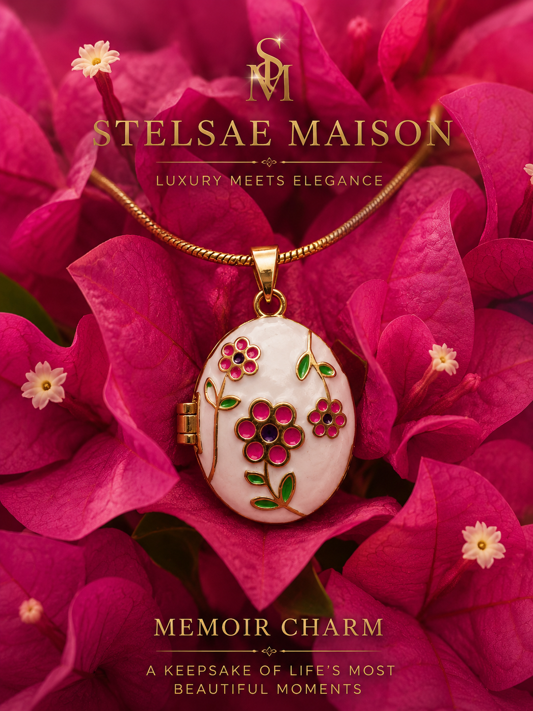 Memoir Charm in Box Chain