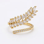 White Stone Foxtail Ring