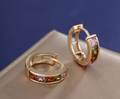 Earth Inspired Huggie Earrings